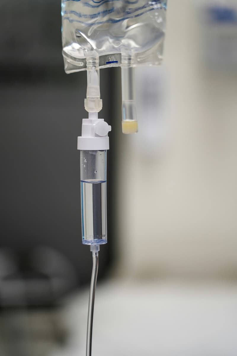 An infusion drip